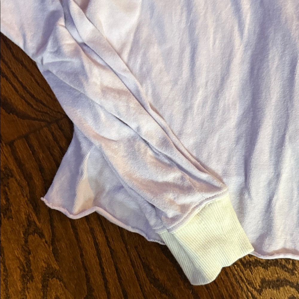 Aerie Light Purple Collared Long Sleeve Shirt - Picture 3 of 5